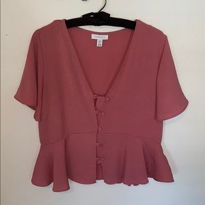 Topshop Peplum Top